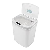【Clasificación de basura】Este basurero inteligente adopta un diseño de clasificación de basura que podemos contribuir a la protección del medio ambiente ecológico y la clasificación de basura.