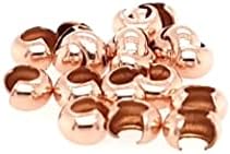 20pcs 14/20 Rose Gold-Filled Open Crimp Bead Covers, 3MM, by CRAFT WIRE - Image 3
