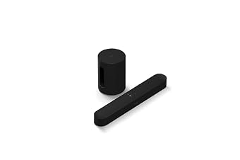 Sonos Beam G2 Soundbar + Sub Mini Subwoofer - Black