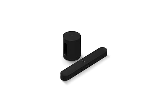 Sonos Beam G2 Soundbar + Sub Mini Subwoofer - Black