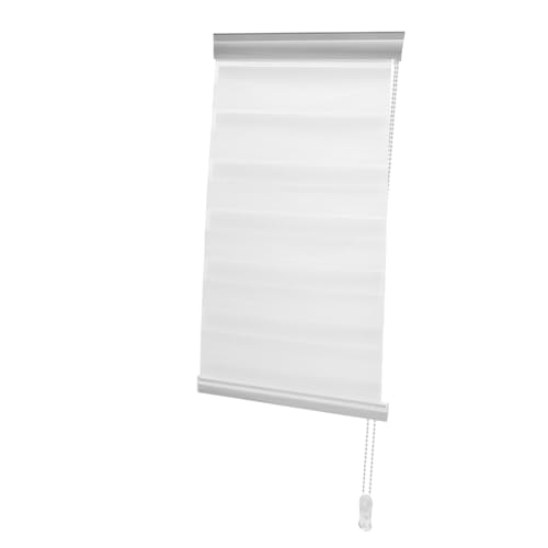 OFFSCH Cortina De Lamas Transparente Sin Perforaciones Cortinas para Dormitorio Paneles De Ventana De Lamas para Interior Decorativas De Doble Mosquitera para Baño