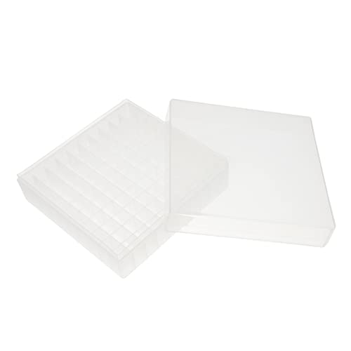 KICHOUSE Box Kit Cryovial Vial Rack Tube Storage Container Filler Microcentrifuge Tube Tubes Tube Holder Rack Pin Vials Microtube Test Tube Vial Holder Conical Clear Tubs Pp Transparent