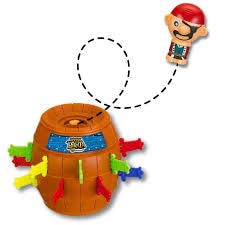 Brinquedo Pula Barril Do Pirata Infantil