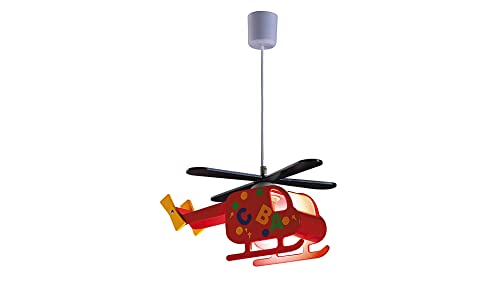 Kinderzimmerlampe Junge, bunt, im Helicopter-Design, leuchtenladen, Kinderlampe Cover