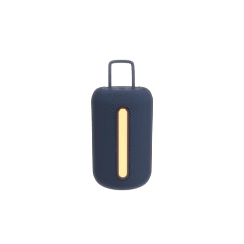 Image of JUST CORSECA Sushi Shine 10W Bluetooth Speaker | V5.3 | FM, LED Light, USB, TF, TWS | 800mAh Battery | 6-Hour Playtime | 10m Range (Blue)