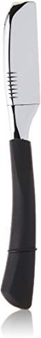 ShearsDirect Non-Folding Straight Razor with 10 Blades, 1.7 Ounce (Pack of 1)