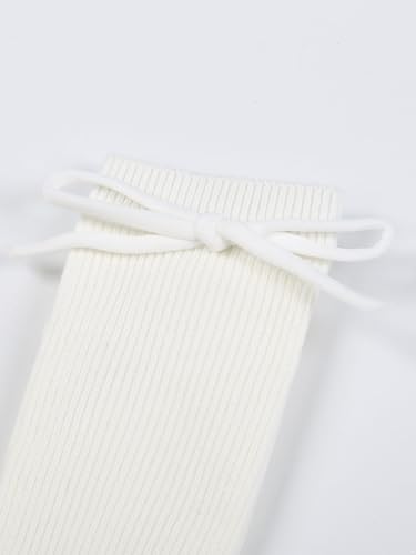 Kids Socks Knee High Socks Boys Girls School Uniform Socks Cute Bowknot Mid Calf Socks4