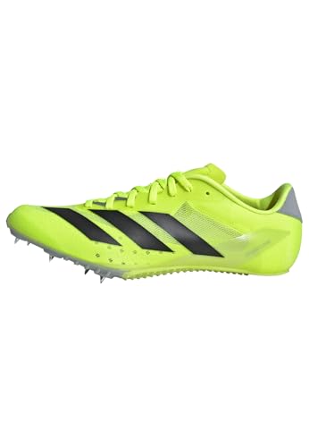 Adidas Unisex-Adult Adizero Sprintstar Track and Field, Lucid Lemon/Black/Halo Silver, 10