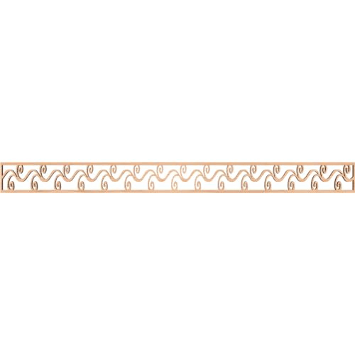 46 3/8"W x 4"H x 3/8"T Tilden Fretwork Moulding, Hickory