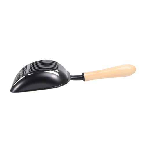 LIOOBO 1pc Cat Litter Shovel para Cleaning for Kittens Cat Litter Scooper Sand Supplies Integrated Shovel Cat Litter Pet Scoops Litter Scoop Metal Cat Poop Scooper Metal Cat Scooper Black