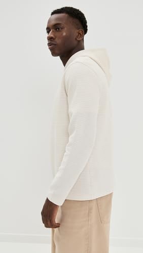 Vince Men's Varigated Striped Double Face Hoodie4