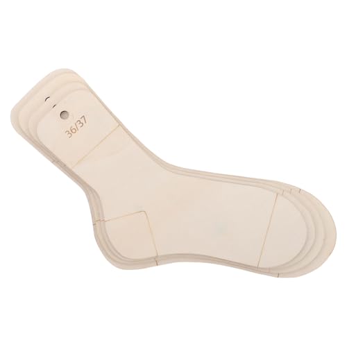 DIKACA 5 Piezas Herramientas Para Tejer Calcetines Diadema De Hilo De Punto Calcetines Ajustables Fregador De Manos Calcetines De Punto Calcetines Artesanales Artificial Beige De Madera