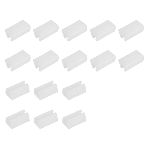 uxcell 16 Pcs Rectangle U Shaped Chair Leg Cover Fit 7-8mm Dia Chair Legs