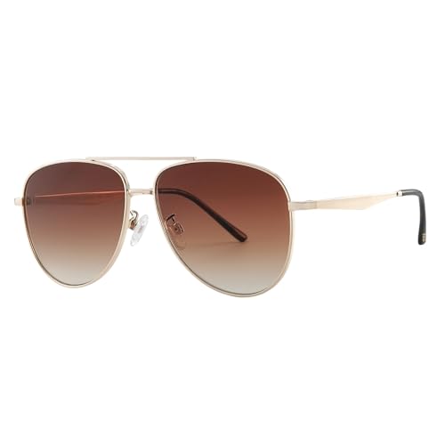 JOOX Retro Oversized Aviator Sunglasses for Women Men Trendy Pilot Sun Glasses UV400 Protection Shades