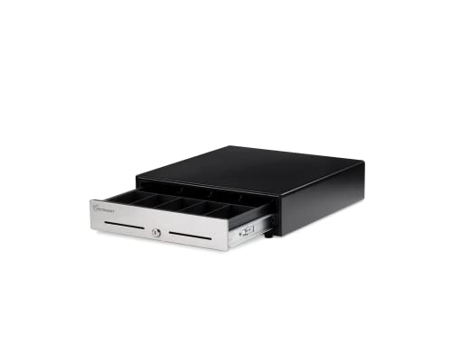 PETROSOFT Gaveta de caixa registradora SAFE0410 POS para sistema de ponto de venda (POS), 4 bandejas