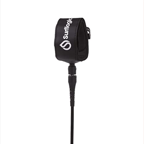 SURF LOGIC Surflogic Leash Aircomp 6 Black Accesorios, Adultos Unisex, Negro (Negro), Talla Única