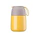 Termos jedzenie kubek do gulaszu ze stali nierdzewnej garnek do gulaszu mężczyźni i kobiety przenośne izolowane pudełko na lunch (kolor: Żółty, rozmiar: 15,8 x 9,7 cm)