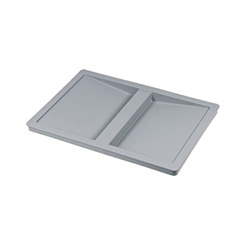Hailo Deckel Mit Biomüll-Aufkleber – 210x138x14 Mm, Grau, Selbstklebend, Für Abfallsammler & Mülltrennung
