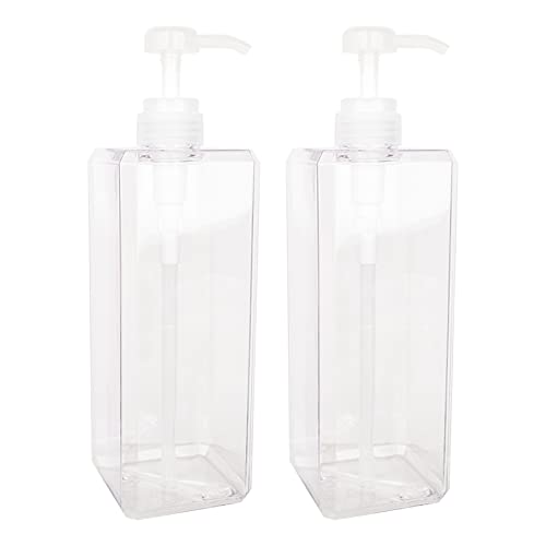 Pump Bottle, Refillable Plastic Empty Lotion Soap Dispenser 