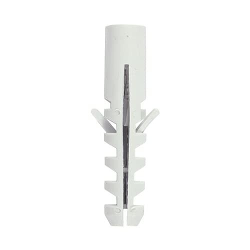 Image of Nylon Wall Plug Raw Plug RIMLESS M5-10 Heavy Duty Uuniversal Rawl Plug (Pack of 20, 50, 100, 200, 500) (100, M5x25)