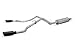 Gibson Black Elite Cat-Back Dual Split Exhaust System, Stainless