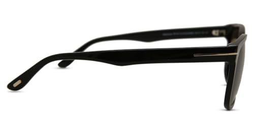 Image of Tom Ford FT0775 01H Shiny Black Stephenson Square Sunglasses Polarised Lens Cat