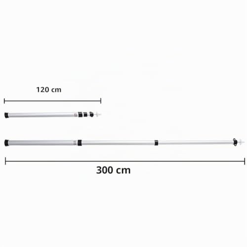 Miniatura 5 de Bostar 2 Pcs Palo Toldo, Ajustable 120-300cm, Acampada Accesorios Tienda, Extensible Toldo Aluminio Para Camping, Para Campaña Familiar Carpas Plegables Impermeables, Toldos Para Furgonetas Camper