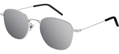 Saint Laurent SL 299-003 Silver Rectangle Sunglasses for Womens