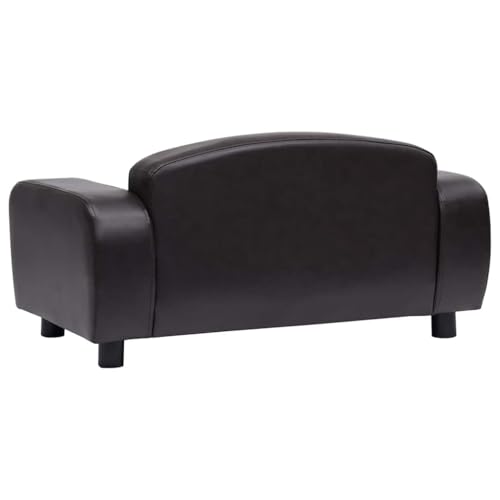 Canapé pour chien en cuir synthétique chic et bois durable