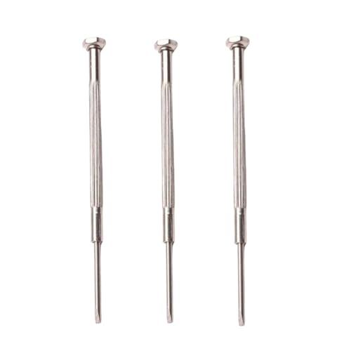 Silver 3Pcs Woodwind Repair Tool Set, Precision Screwdriver and Spring Hook for Saxophone, Clarinet...