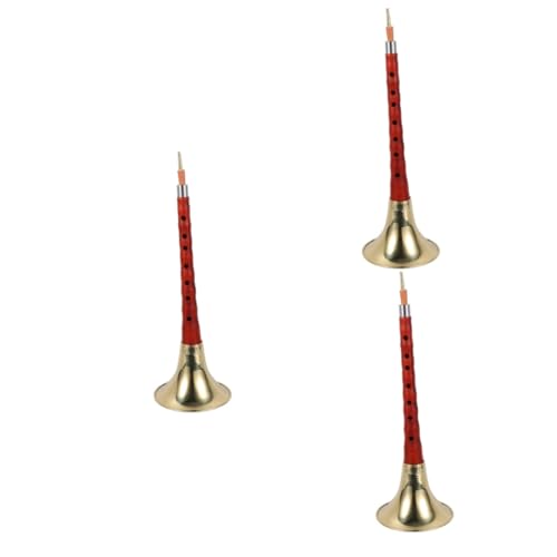 COSMEVIVI 3 Sets Beginner Friendly Musical Wind Instrument Easy to Play Wood Material Chinese National Instrument