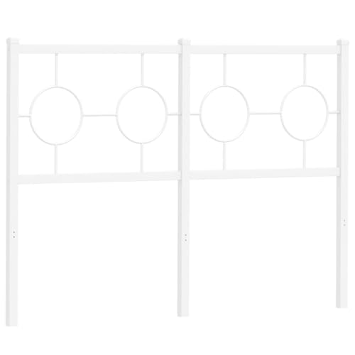 VidaXL Cabecero de Metal Blanco 120 cm