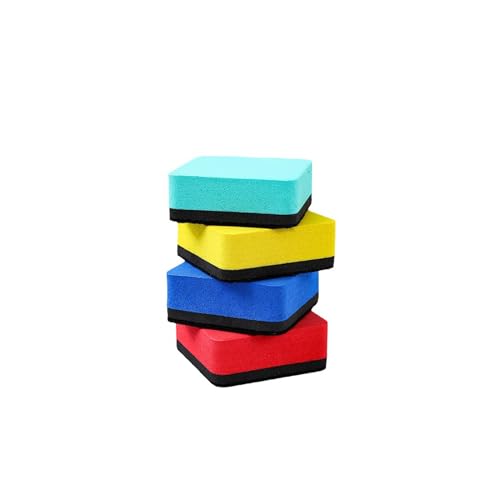 4 Pcs Mini Dry Erase Eraser, Chalkboard Eraser Cleaner, Mini Whiteboard Eraser Bulk for White Board,Square Board Wiper Erase for Students Teachers at School Classroom,Office,Home image 5