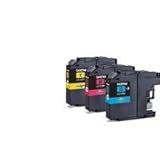TruImage Cartuchos de tinta compatibles con Brother LC-123 Multipack MFC-J470DW, MFCJ870DW, DCP-J152W, MFC-J650DW, DCP-J552DW, DCP-J752DW, MFC-J6920DW, MFC-J6720DW, MFC-J6520DW Compatible con LC123 (1 cian 1 magenta) Amarillo (LCD) 123 Cian/Magenta/Amarillo)