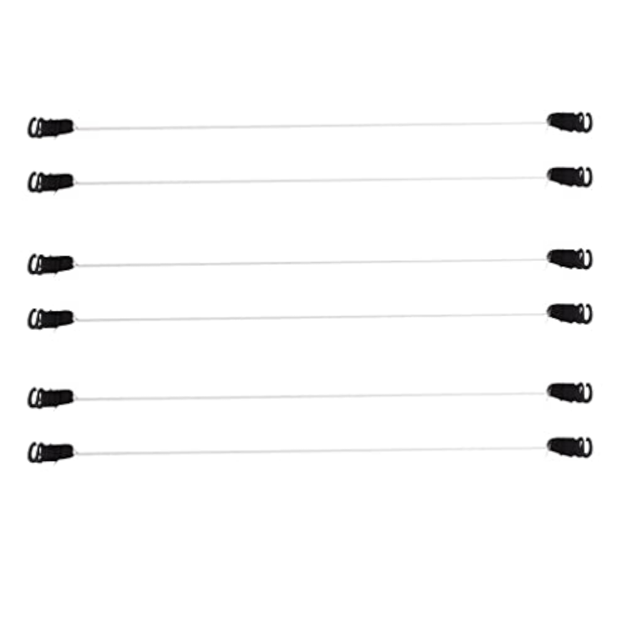 3 Pairs Elastic Fish Line Nylon Wire with Hook for Hair Extensions
