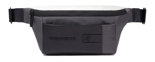 PIQUADRO Brief2 Special Bum Bag Grey - Black, Szary - czarny, Einheitsgröße