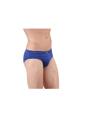 Image of Crystal Italia Brief Men's Super Combed Cotton Checkered Brief with Concealed Waistband | Assorted | (Pack of 2)