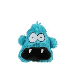 COOCKOO, Hangry Crackle Spielzeug, 19 cm, blau, lustiges Plüschspielzeug, Macht EIN lustiges Geräusch, Mund aus Polyester, um Ball oder Snacks zu verstecken, weich und gepolstert, langlebig und