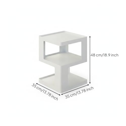 Table d'appoint carrée meuble pour salon modulable et multifonction - 4