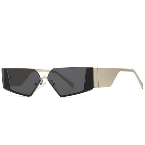 Triangle lunettes de soleil femmes chic style vintage et semi sans monture