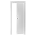 Porta Scorrevole in MDF, 210x60/70/80/90 cm, Design Moderno, Reversibile, con Kit Maniglie e Telaio (Micro Bianco, 2100x800)