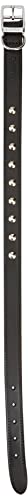 Ancol Leather Stud Collar Black 50-59cm Size 7