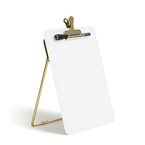 U Brands Glass Dry-Erase Desktop Easel