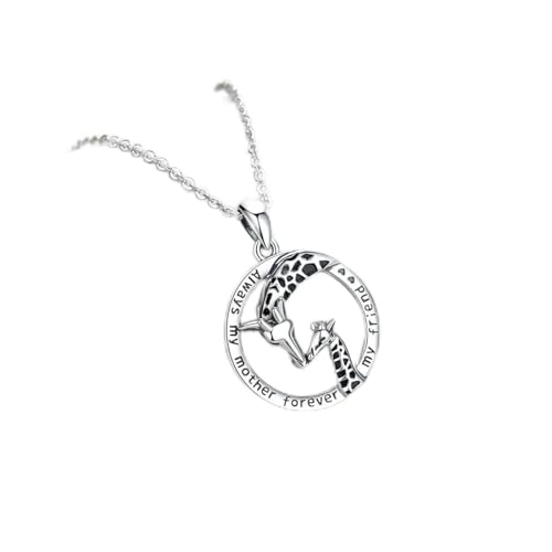 Collier Girafe Cœur en Argent : Le Symbole d'un Amour Éternel