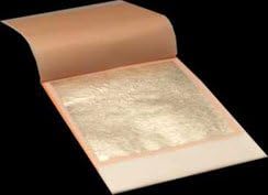 Custom Shop 12 Karat White-Gold Leaf 1 Book of 25 Patent Leaves