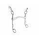 Stübben 2490 Dressurkandare Fine Line - 12,0 cm - 16 mm - Edelstahl