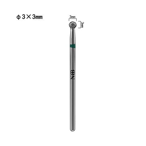 NBB 1 set di punte diamantate per chiodi, gambo da...