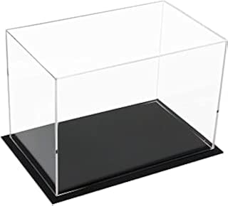 Clear Acrylic Display Case Box ï¼ŒVersatile Collectibles Display Dustproof Showcase with Thickening Baseï¼Œfor Display Action Figures Home Storage Organizing Toys (14x8x8inch/35x20x20cm)