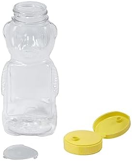 Little Giant® Plastic Bear Bottle | Honey Squeeze Bottle with Flip-top Lid | Honey Bear Bottles | 12 Pack | 12 Ounces image 5