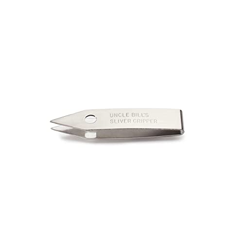Sliver Gripper Uncle Bill's 19074 Tweezers in a Recloseable Tube